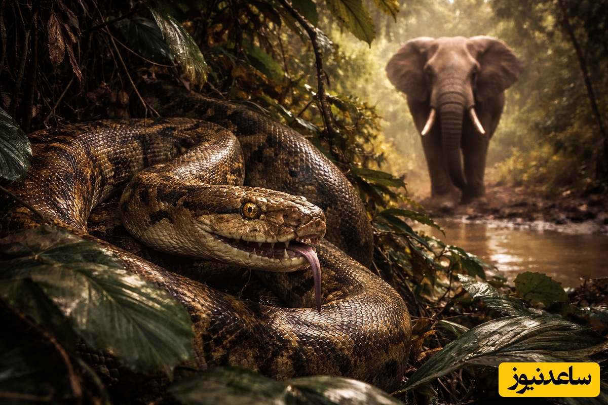 حیات وحش ؛ مستند حیات وحش حیوانات / تله مار برای فیل