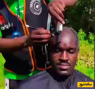 خلاقیت خنده‌دار و عجیب اوستا آرایشگر در پیوند پشم گوسفند به سر مشتری حماسه آفرید+ویدیو/ کاری بهش ندارم ولی چرا کلاه مهندسای معماری رو گذاشته سرش؟😂