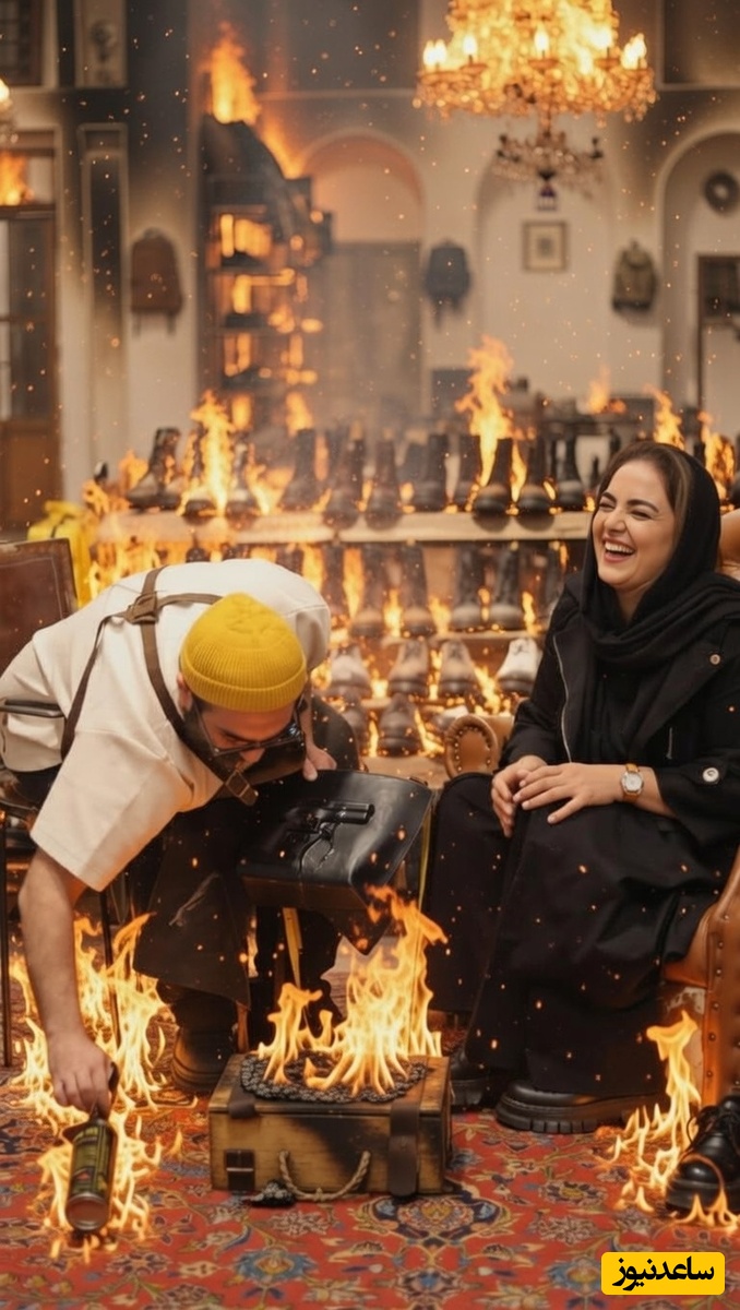 بمب انرژی؛ خنده مسری نرگس محمدی وقتی برای یک دستمال، قیصریه را به آتش کشید! نگاهی به کیف و کفش چرمی نرگس محمدی مزین به کلت کمری!