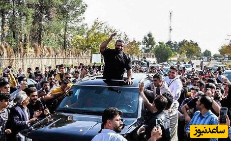(عکس) خودروی خارجی و فوق لاکچری گرگ ایرانی که در مراسم استقبال زیر پای هادی چوپان بود