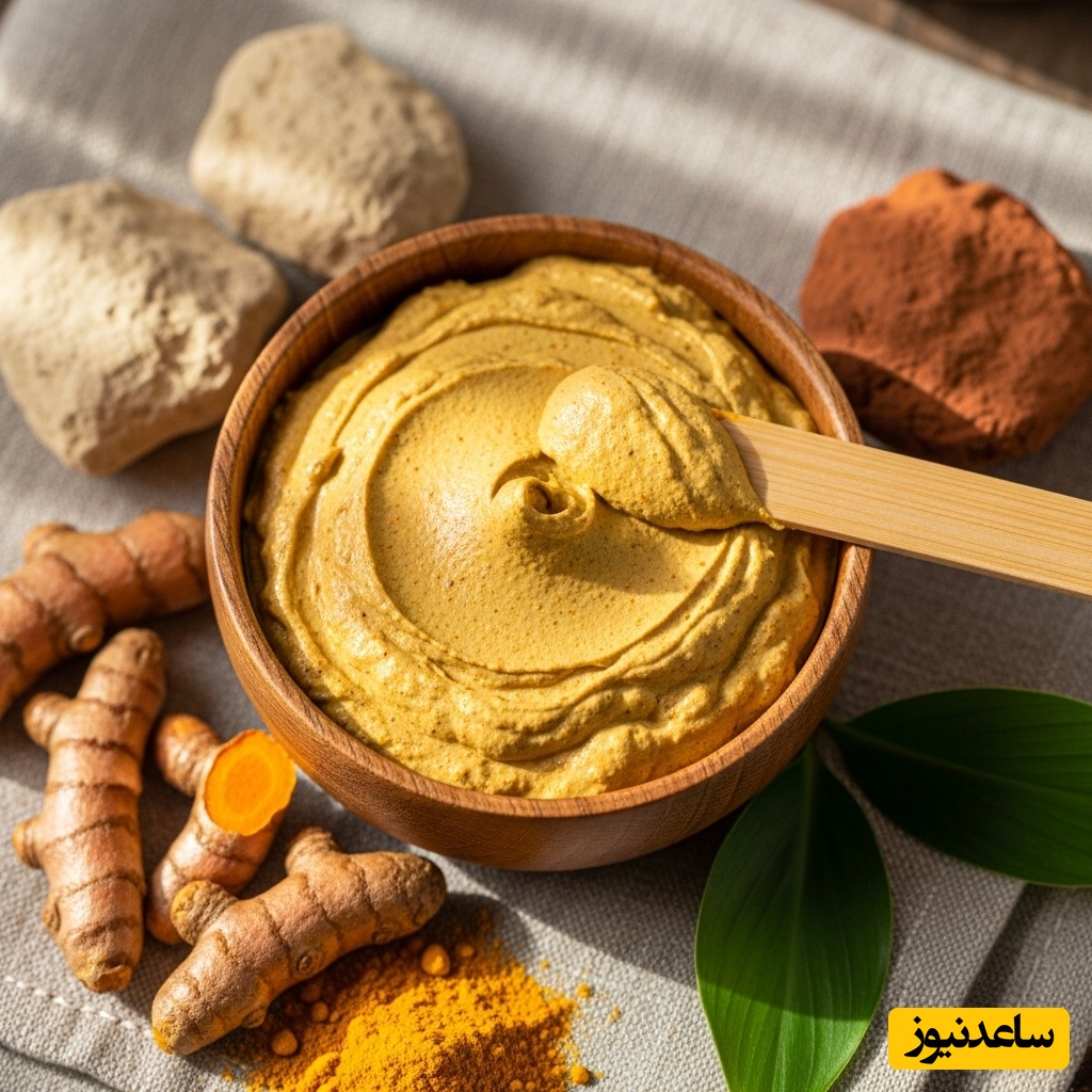 خاک رس و زردچوبه