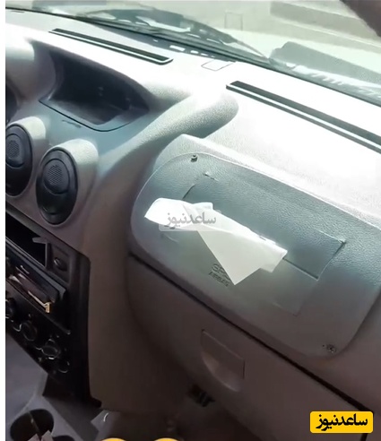 خلاقیت منحصربفرد هموطن ایرانی در تغییر کاربری ایربگ به جادستمال‌کاغذی، تاریخ‌ساز شد+ فیلم/ اشکال نداره تصادف که بشه، حداقل دماغت تمیزه!😂