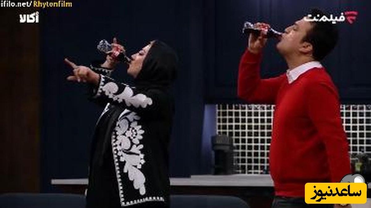 آروغ زدن زهرا داوودنژاد بعد از یه ضرب نوشابه خوری وسط برنامه شب آهنگی / حامد آهنگی میگه عرض نکردم! گاز گازه نیت پیّت نمیدونه +فیلم