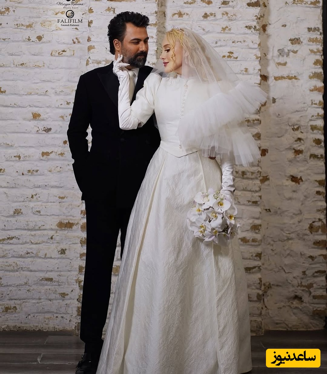 تبلور سبک های تاریخی در لباس عروس بازیگران ایرانی/ لباس عروس ویکتوریایی آرام جعفری و متین ستوده، لباس عروس زهره فکور صبور به سبک سلطنت عثمانی، مونا کرمی، سروین بیات و...