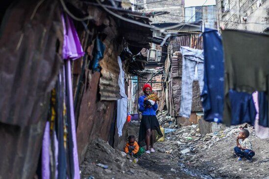 محله های زاغه نشین در شهر نایروبی (پایتخت) کنیا/ گتی ایمجز