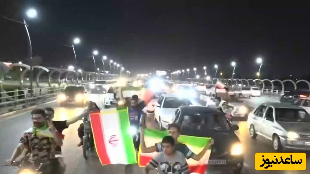 خوشحالی مردم در پی پاسخ ایران به آمریکایی‌ها در تهران