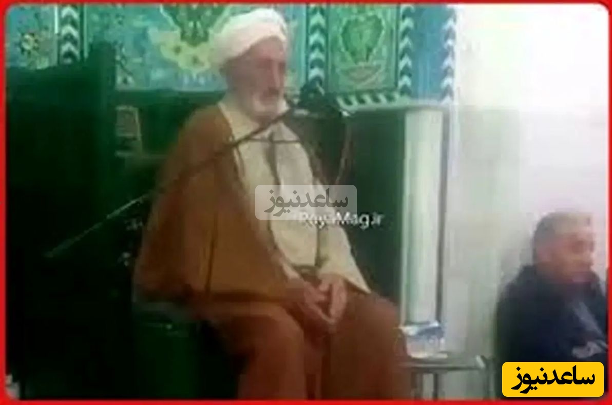 فوری: لحظه سکته قلبی یک امام جماعت بالای منبر!/افتاد...