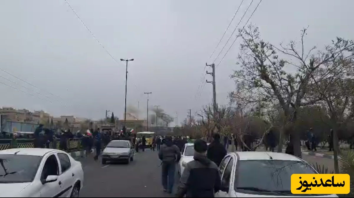 ببینید | حمله دشمن به اطراف محل تشییع شهدا در منطقه 15 تهران