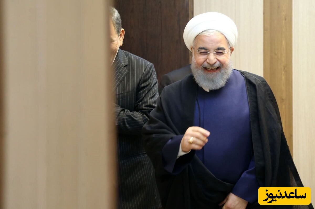 رونمایی از عبای طلاییِ حسن روحانی در دیدار نوروزی با سیاستمداران+عکس