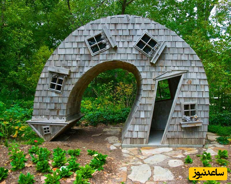 خانه منحنی در ایندیاناپولیس (آمریکا)