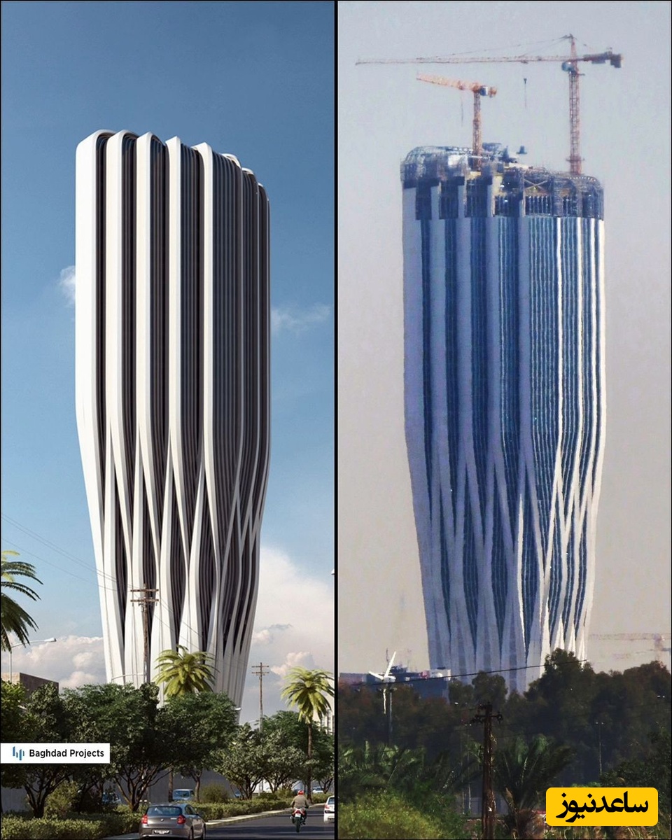 (ویدیو) معماری زیباترین و خیره کننده ترین ساختمان مدرن این روزهای عراق