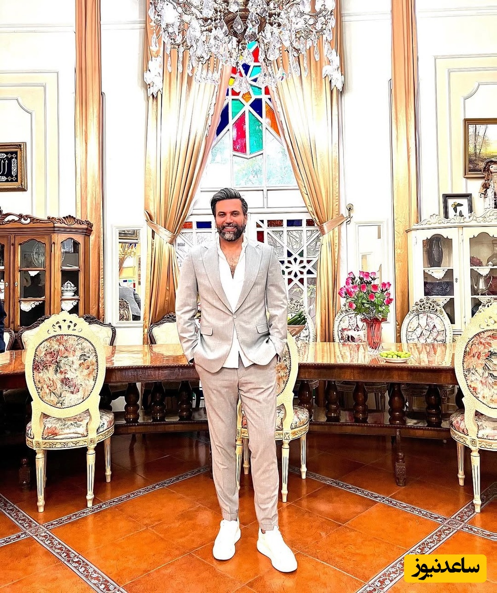 نگاهی به چیدمان منزل شاهانه و باشکوه علیرضا نیک‌بخت، ستاره درخشان فوتبال: از مبلمان مدرن و پرده‌های اعیانی تا درختچه‌های تزئینی