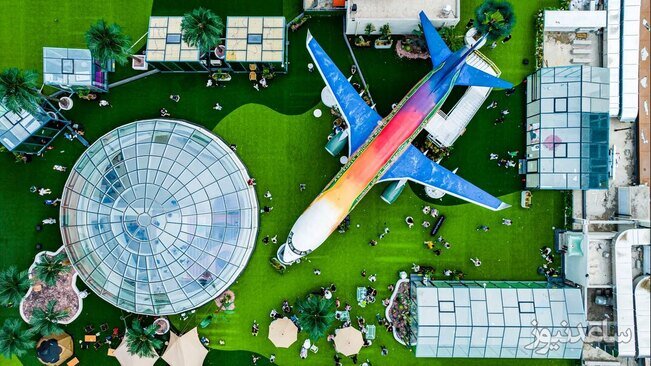 تبدیل هواپیما به رستوران در پشت بام یک مرکز خرید بزرگ در شهر تیانجین چین/ گتی ایمجز