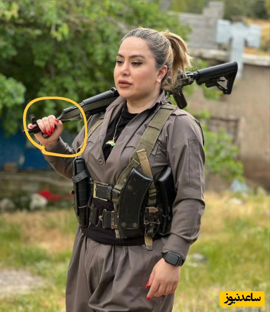 ساعدپناه با تجهیزات نظامی