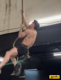 نگاهی به تمرینات سخت و جان کاهِ رضا علیپور کوه عضله ایرانی +فیلم / کوه مقاومت تویی پسر