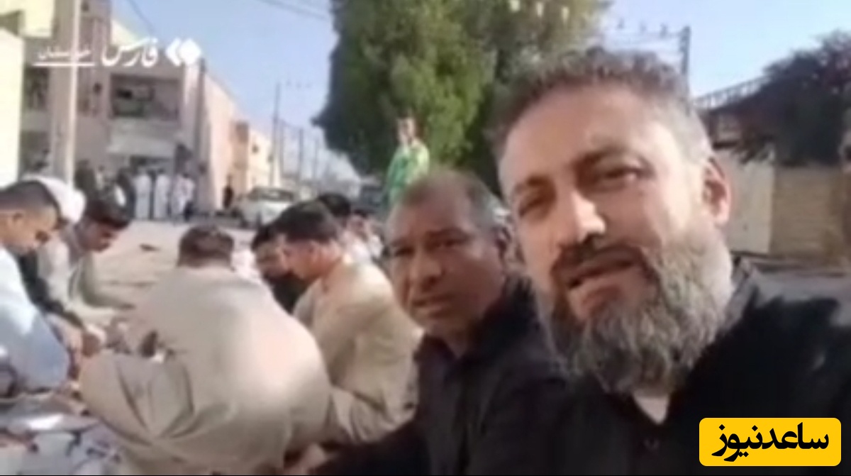 ببینید | سفره صبحانه اهوازی‌ها در محل حمله دشمن یک ساعت بعد از حمله