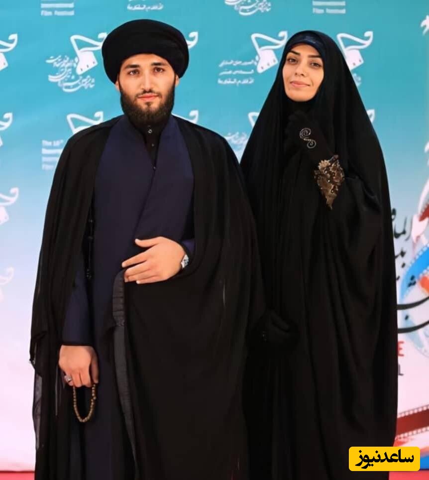عکس عاشقانه الهام چرخنده و همسر روحانی اش در هاله ای از ابهام / رونمایی از همسر جن بدون لباس روحانیت