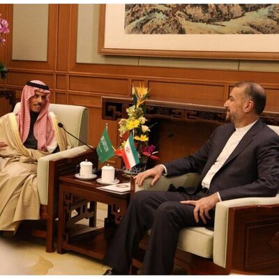 دیدار  امیرعبداللهیان و وزیران امور خارجه عربستان در پکن