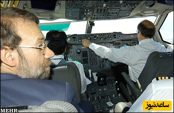 علی لاریجانی در کابین خلبانی قالیباف
