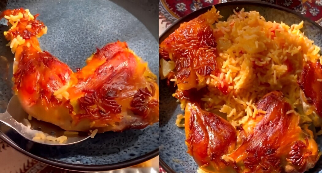 راز پختن خوشمزه‌ترین دمی گوجه با ته دیگ مرغ زعفرانی را اینجا کشف کنید + ویدیو