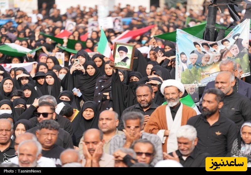 مراسم تشییع دانش آموزان مینابی