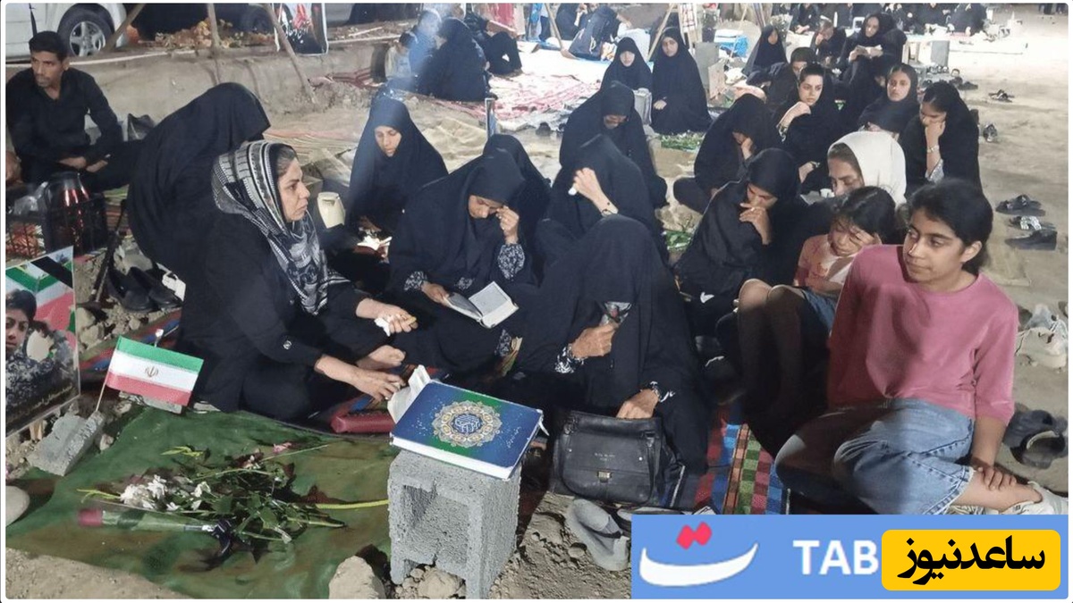  شب قدر مینابی‌ها در جوار مزار شهدای دانش آموز