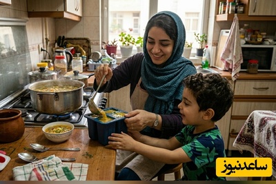 ببینید| خلاقیت باورنکردنی مادر ایرانی در سوپ‌خور کردن فرزندش با کمک از دسر محبوب تابستان؛ پربازدیدترین ابتکار مادرانه که کاربران شبکه‌های اجتماعی رو در شوک فرو برد😂