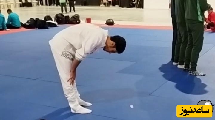 نماز شکر امیرمحمد حاتمیان، قهرمان کم سن و سال MMA بعد کسب مدال طلا/ باعث غرور ملت ایرانی پسر😍+فیلم