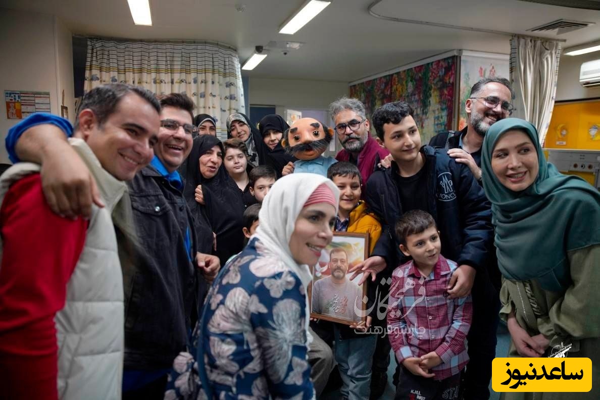 دیدار جمعی از هنرمندان و مجری‌های کودک و نوجوان با کودکان آسیب دیده