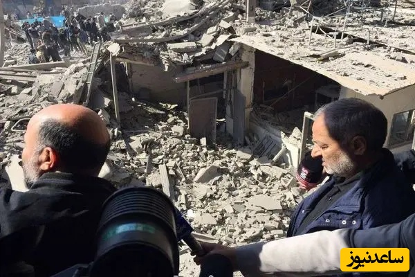 مهمان‌نوازی پیرمردی میان آوار خانه اش از افراد حاضر در صحنه که اشک همه رو در آورد😔+ ویدئو