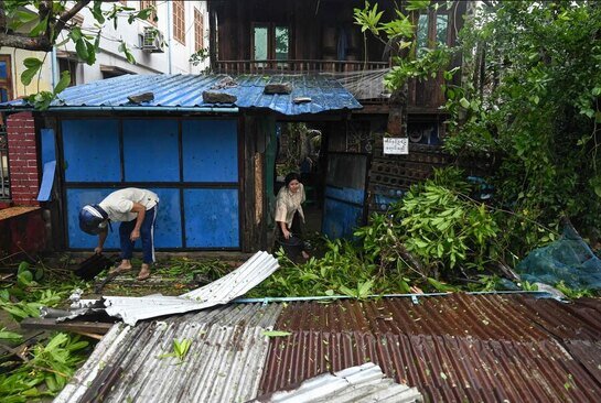 خسارت های توفان موکا در میانمار/ خبرگزاری فرانسه