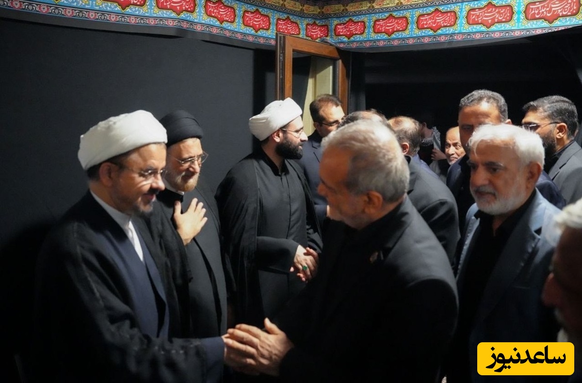 پزشکیان در روضه خانگی شهید لاریجانی