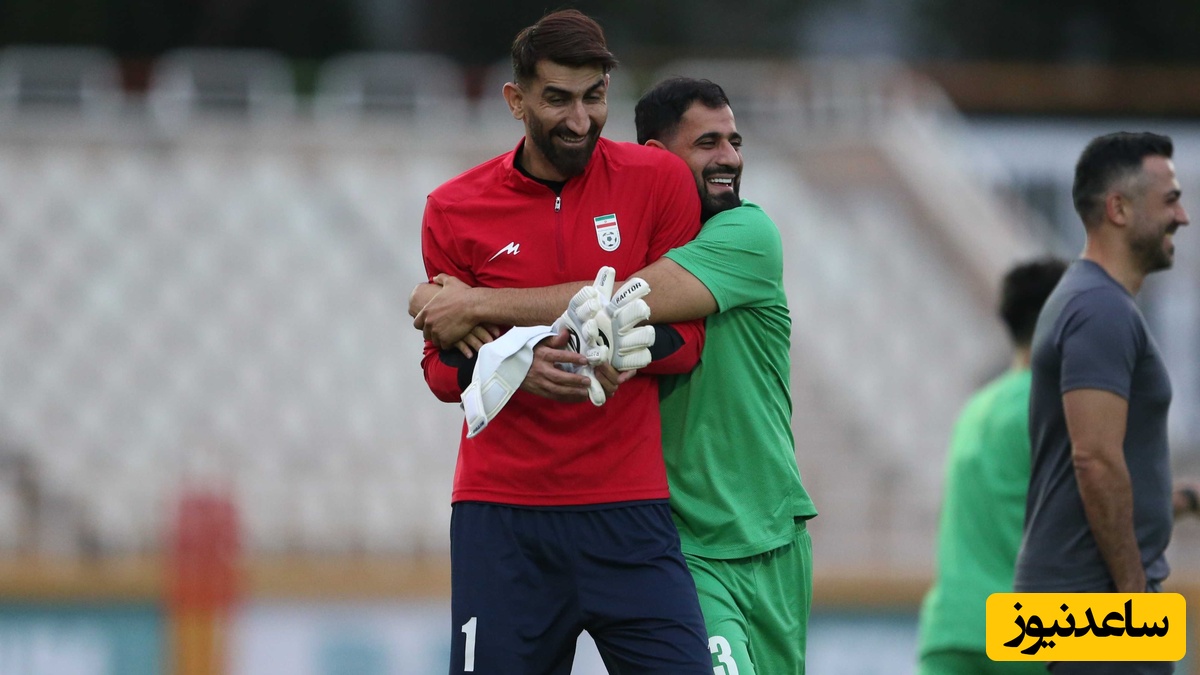 شوخی های باحال و خنده دار علیرضا بیرانوند و سعید عزت اللهی/ انگلیسی حرف زدنش شاهکاره😂+فیلم