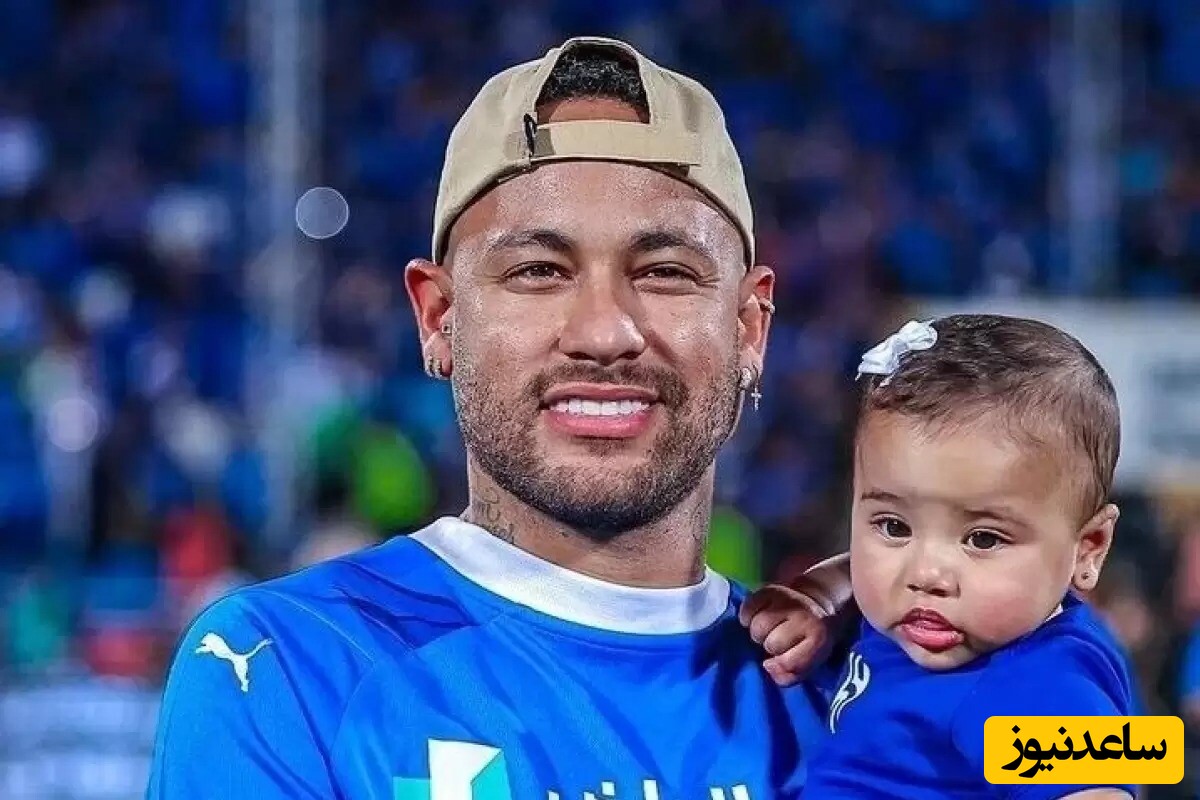 پدرانه ها و شیطنت های شیرین نیمار با دخترش/وای دخترش چقدر کپی خودشه!😍