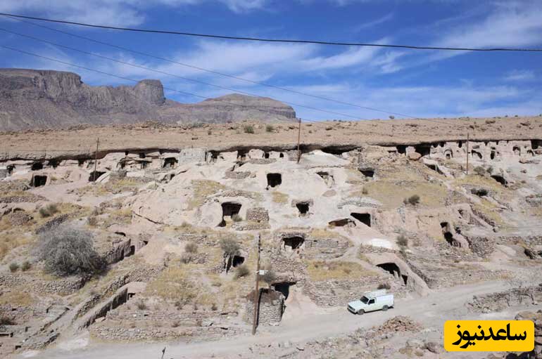 (فیلم) شاهکار روستای چند هزار ساله ای در کرمان که با دست خالی اهالی کنده شده است!