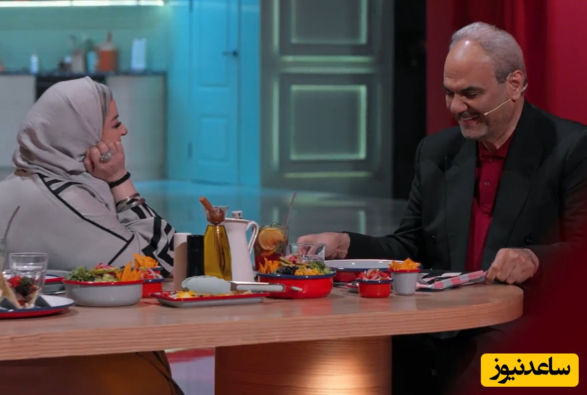 خوش و بش خنده دار و صمیمی نعیمه نظام دوست با جواد خیابانی/ ماشاالله همیشه و همه جا طنز شیرین خودشو داره/ دوسش داری براش قلب بذار❤