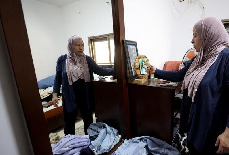 اتاق خواب دختر شجاع فلسطینی پس از بازداشت