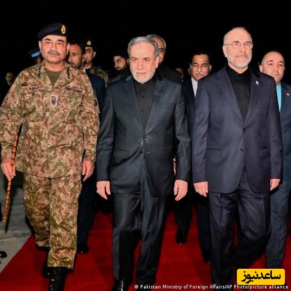 کودکان میناب، قالیباف و عراقچی را در مسیر پاکستان برای مذاکره با آمریکا، همراهی کردند! +عکس