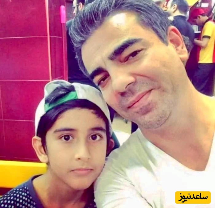 بهزاد خلج در کنار پسرش