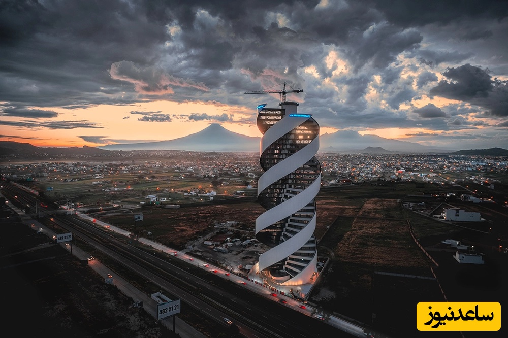 نگاهی حیرت‌انگیز به معماری مرموز برج حلزونی هلیا، سازه‌ای فراتر از تخیل / عمرا تو نگاه اول متوجه بشید چی به چیه + ویدئو