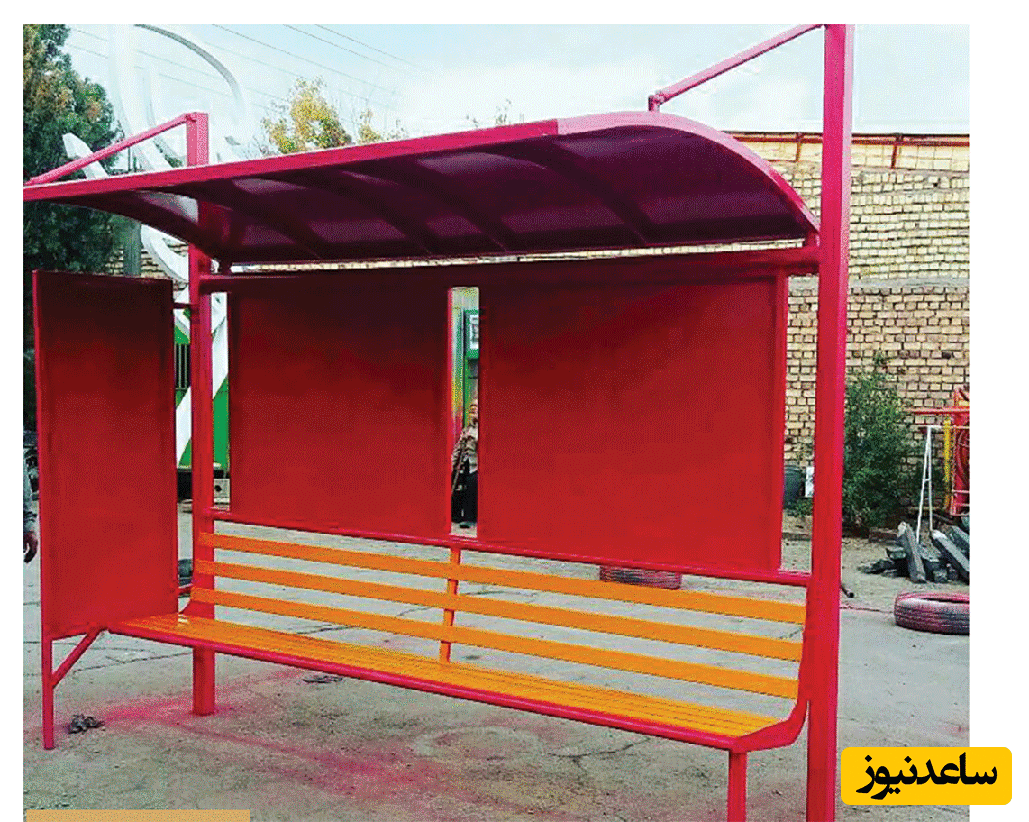 خلاقیت جالب شهرداری رشت با ایجاد یک ایستگاه اتوبوس منحصر به فرد حماسه آفرید/ فقط تو ایران میشه این منظره زیبا رو دید!+عکس