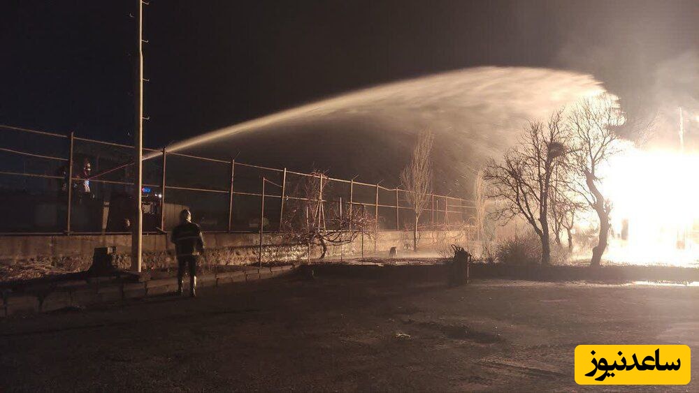 انفجار مهیب در شرکت نیک گاز تبریز؛ آتش‌سوزی گسترده در حوالی پالایشگاه