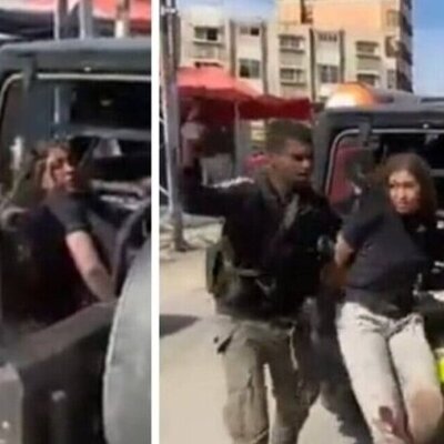 لحظه اسارت سرباز زن اسرائیلی توسط فلسطینی‌ها