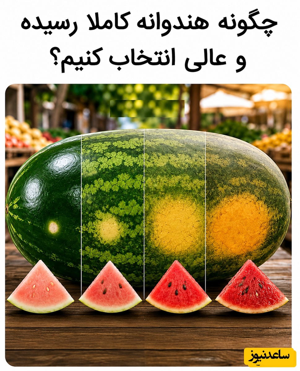 تابستان و فصل هندوانه رسید / با این نکات دیگه مثل یک حرفه‌ای هندوانه عسلی انتخاب کنید / بفرست برای باباها + عکس