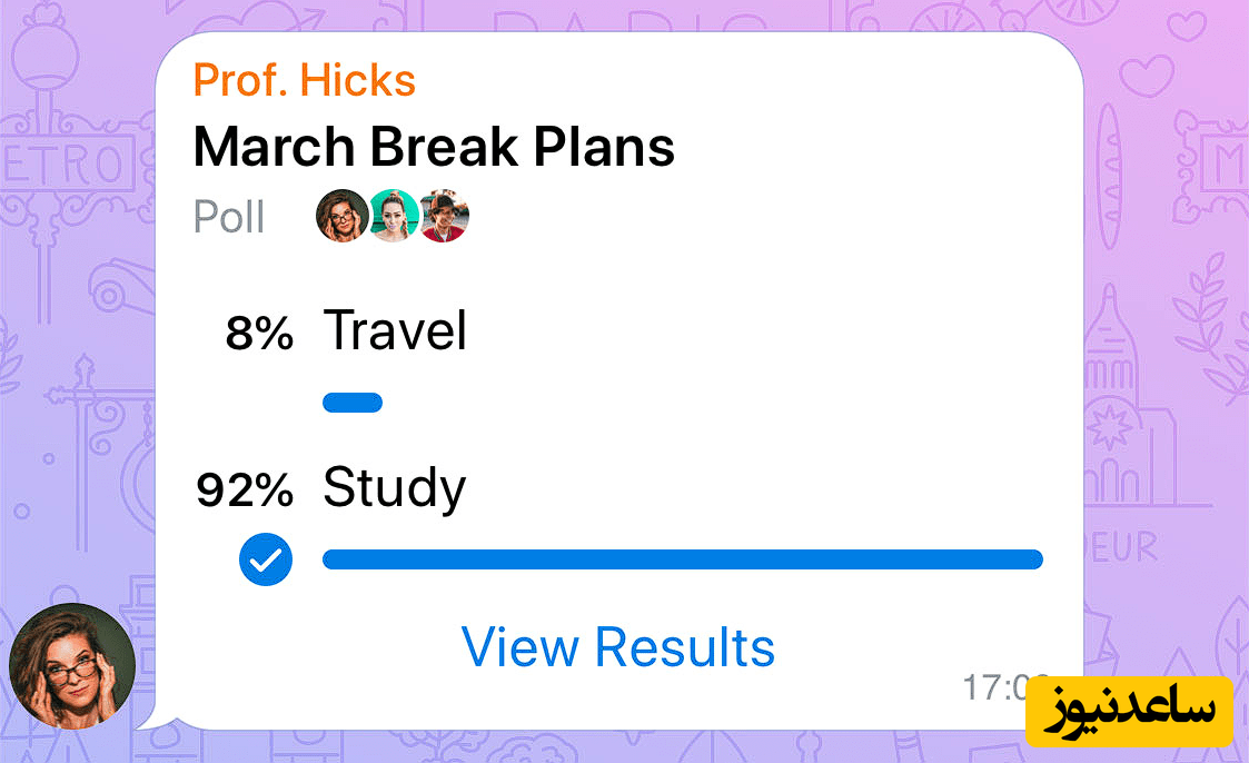 آموزش ایجاد نظرسنجی در تلگرام