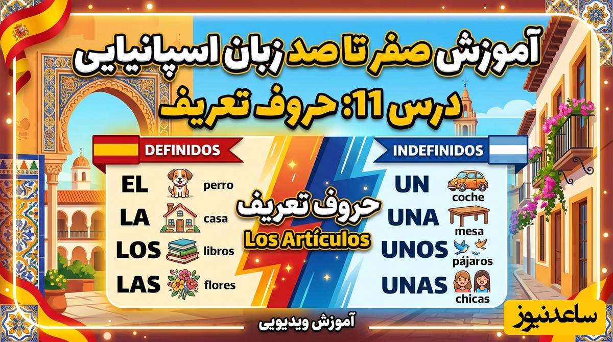 آموزش صفر تا صد زبان اسپانیایی؛ درس 11: حروف تعریف