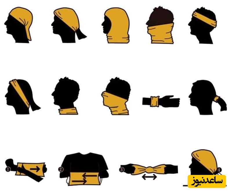 روش های استفاده اسکارف