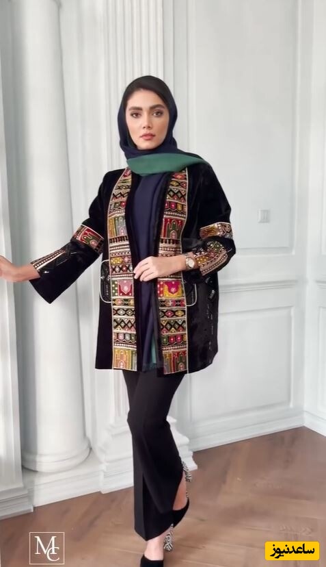 نمونه‌ای از شیک‌ترین مانتوهای مشکی مجلسی و مزونی برای استایل خیابانی