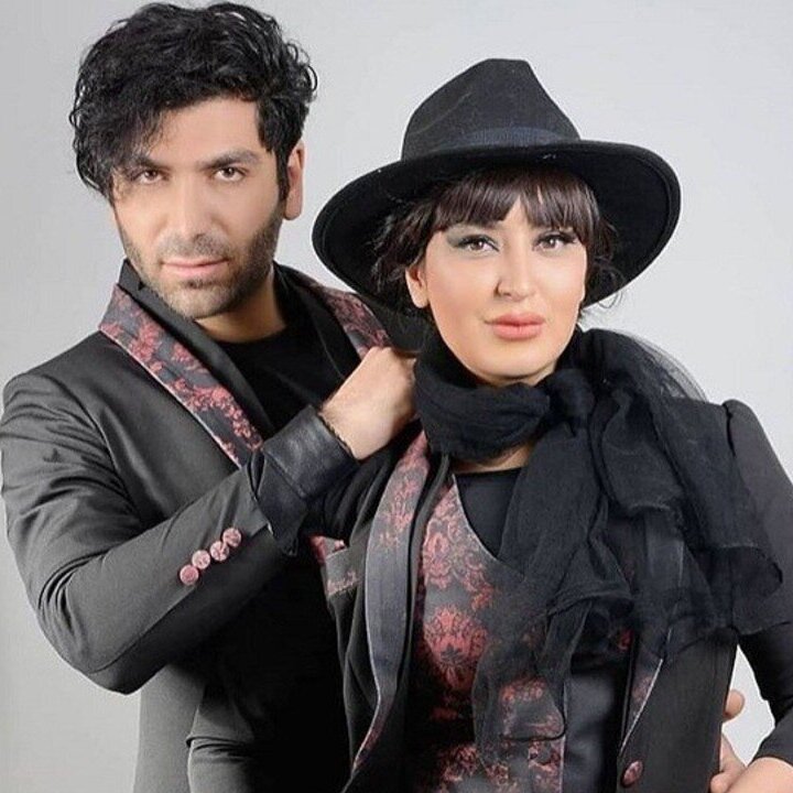 فریبا طالبی و همسرش