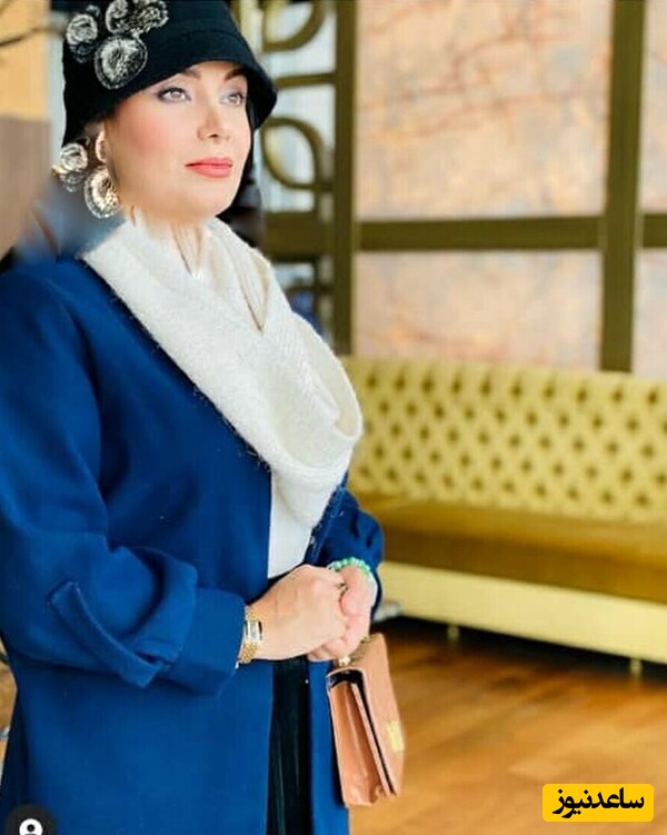 عکس | ژست جالب و عجیب صبا راد با استایل کارتونی در کنار همسرش